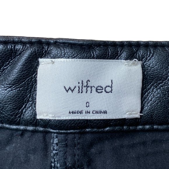 Aritzia Wilifred Vegan Leather Melina Pant High Waist Biker Celeb Goth Mobwife-0 - Picture 10 of 14